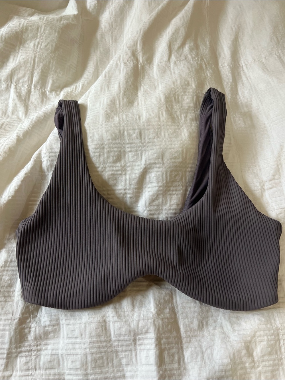 Ribbed Bikini top pepper M